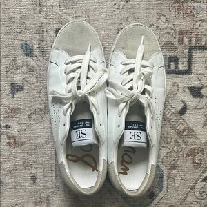 Sam Edelman White and Gray Athletic Shoes